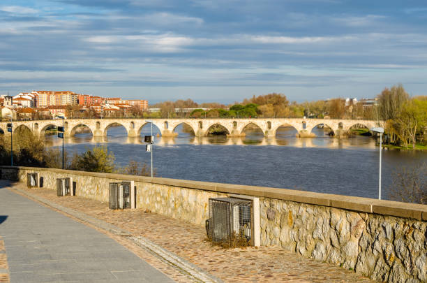 istock Old stone bridge in Zamora, Spain 1370352680