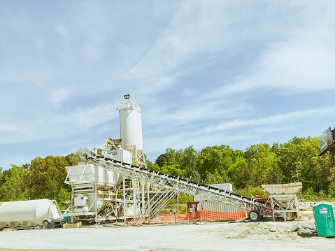 Aggregate plants can be seen along the many miles of road and highways in Atlanta, Georgia.