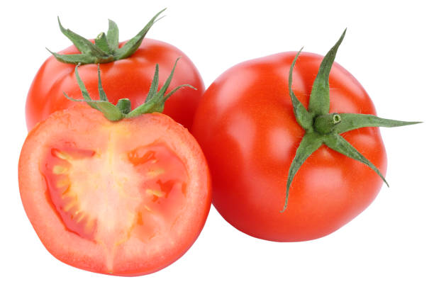 istock Tomatoes tomato slice sliced vegetable isolated on white 1370375028