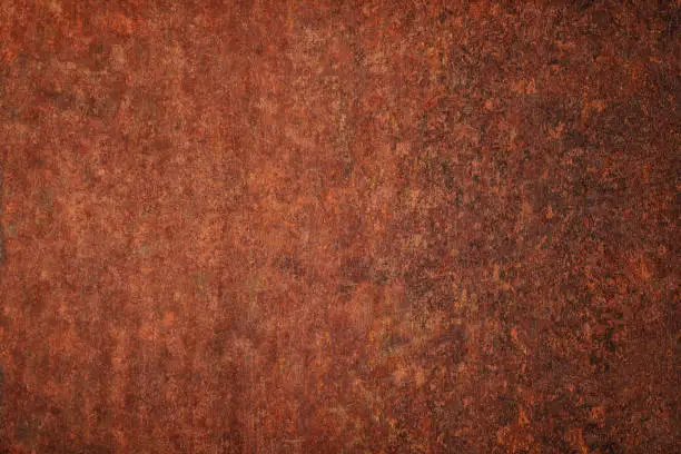 Photo of rustic background, rusty metal. old steel plate texture