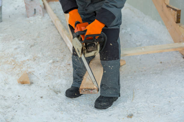 istock Hands fitter with chainsaw chainsaw 1370395742