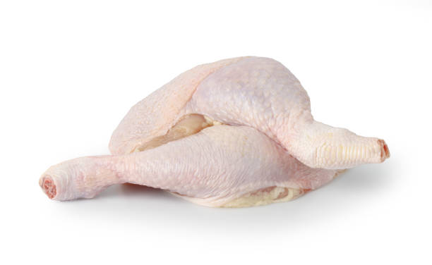 istock Raw chicken legs isolated on white background with clipping path. 1370396898