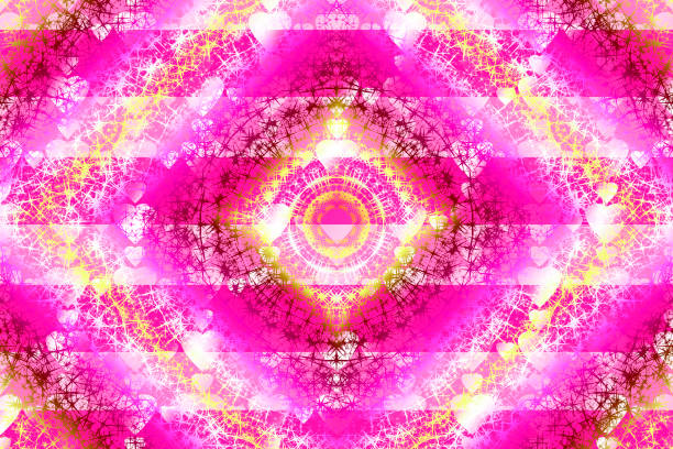 istock valentine's day pink square kaleidoscope shine heart shaped shiny regal round sparkle stars hearts spiral holiday background pattern 1370397428