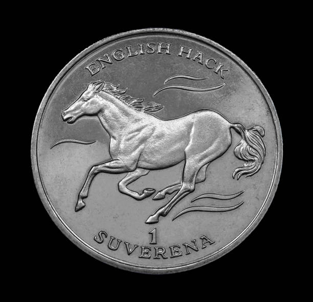 istock Coin with the image of a hackney horse 1370412718