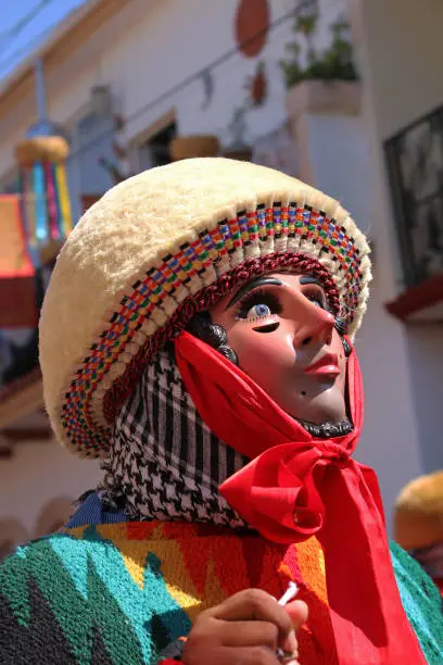 a parachico at the chiapa de corzo festival