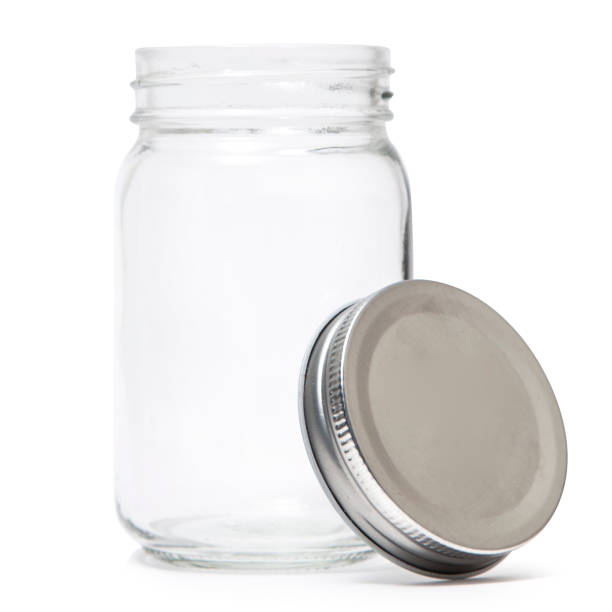 istock Glass mason jar on white background 1370418929
