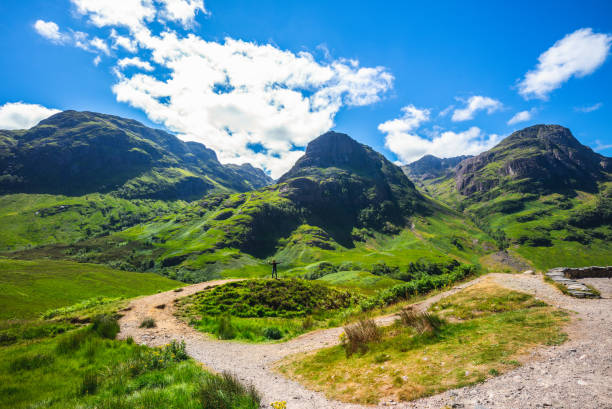 пейзажи гленко в высокогорье - travel scotland forest field стоковые фото и изображения