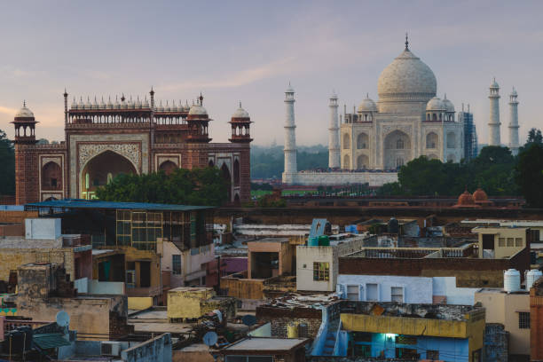 istock taj mahal in India at night 1370428450
