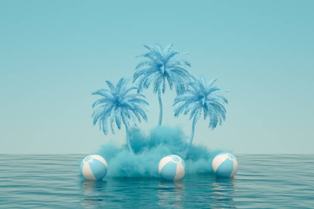 istock Summer holiday travel concept cloud over sea 1370428488