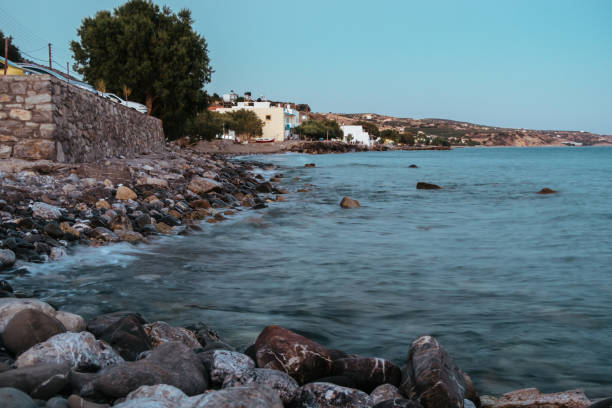 istock Coast line with rocks in Keratokampos, Crete 1370431372