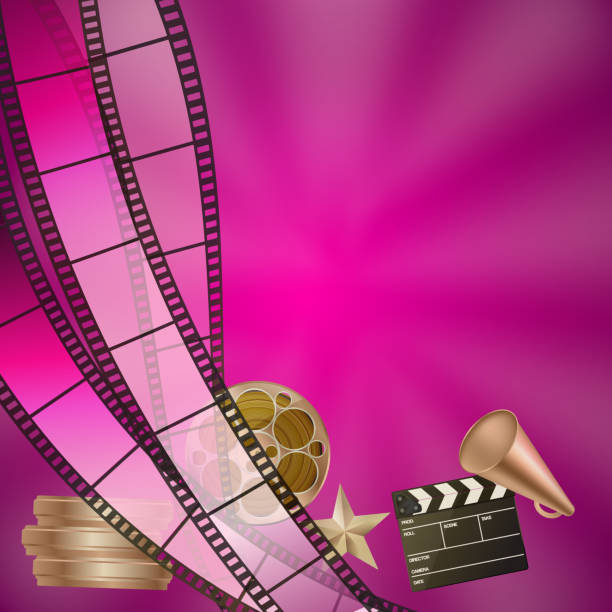 Pink Film Sign Pink Movie Stock Photos, Pictures & Royalty-Free Images - iStock
