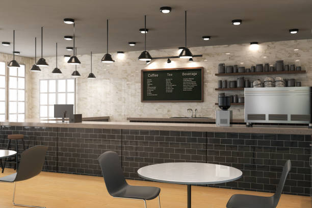 istock cafe interior or coffee shop inside with counter bar 1370437302