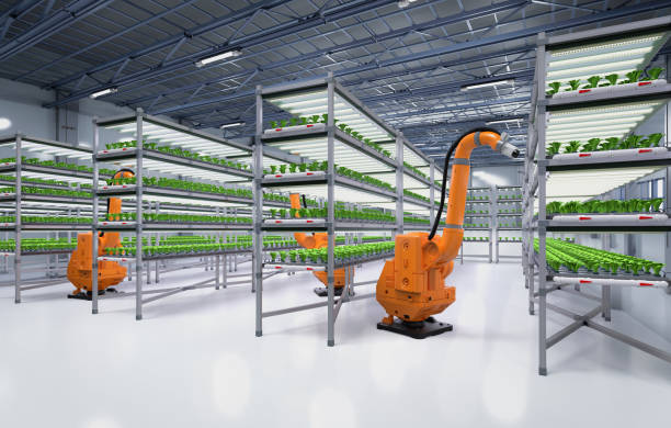 istock robotic arm spray fertilizer on  plants in  greenhouse 1370438481