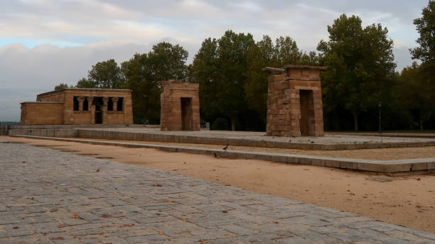 istock Temple of Debod during a cloudy day in Madrid, Spain 1370439736
