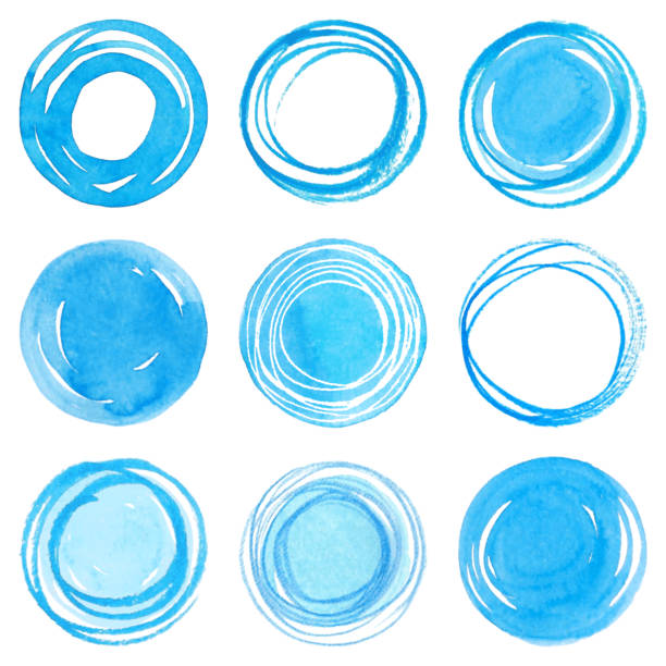 ilustrações de stock, clip art, desenhos animados e ícones de hand drawn circles - stroke paint circle stroking