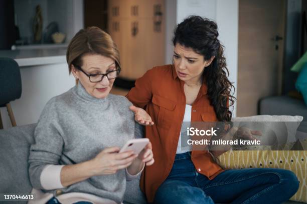 Young Woman Is Arguing With Her Mother Stock Photo - Download Image Now - Mother, Daughter, Arguing