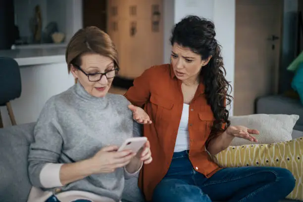 Photo of Young woman is arguing with her mother