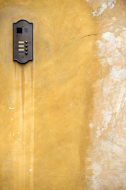istock Roman wall with door bell 137044843