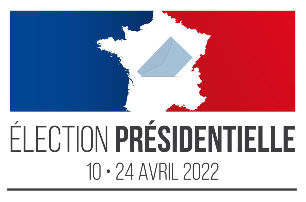 ilustraciones, imágenes clip art, dibujos animados e iconos de stock de elecciones presidenciales de francia de 2022 - president of france