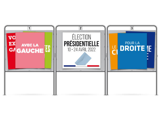 ilustraciones, imágenes clip art, dibujos animados e iconos de stock de elecciones presidenciales de francia de 2022 - president of france