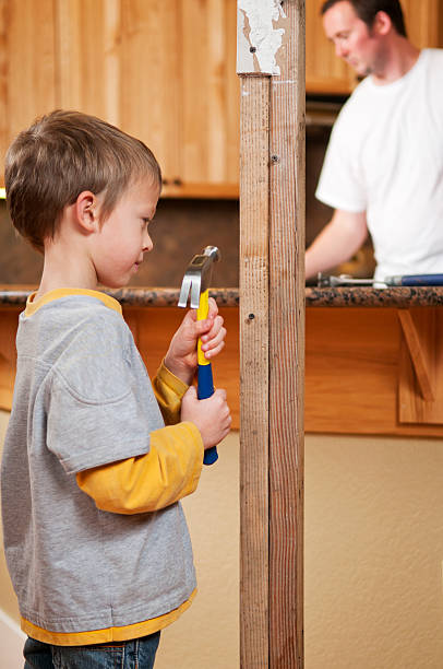 Remodeling Boy stock photo