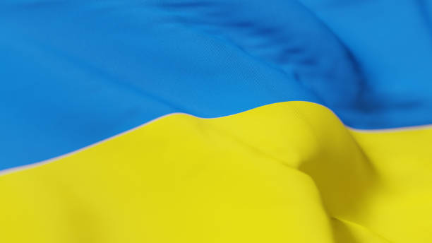 istock Flag of Ukraine. Full frame background. 1370473689