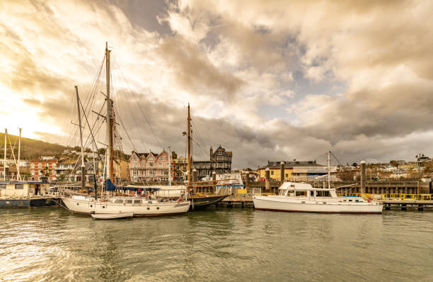 istock Boats moored in Dartmouth 1370474155