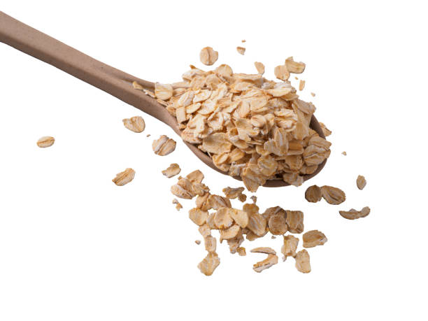 istock Gluten free wholegrain oat flakes. 1370474715