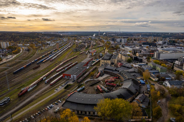 istock Panorama view of Vilnius Station district, Lithuania 1370475027