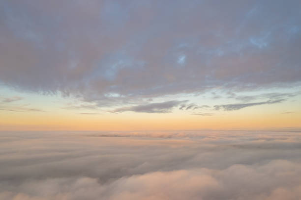 istock Aerial sunrise sunset sky view 1370476445