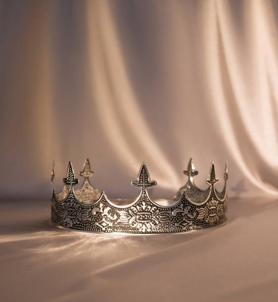 istock Ancient vintage male crown, fairy tale 1370477469