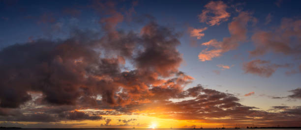 istock A wide panorama of a sunset sky 1370482587