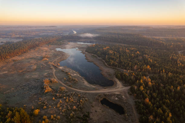 istock Panorama view in Neris nature regional park, Lithuania 1370487481