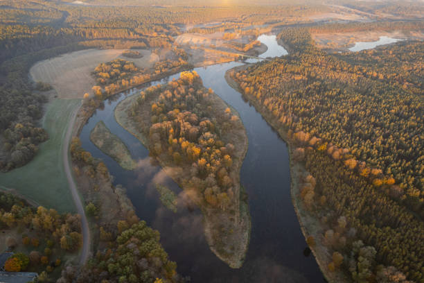istock Panorama view in Neris nature regional park, Lithuania 1370487520