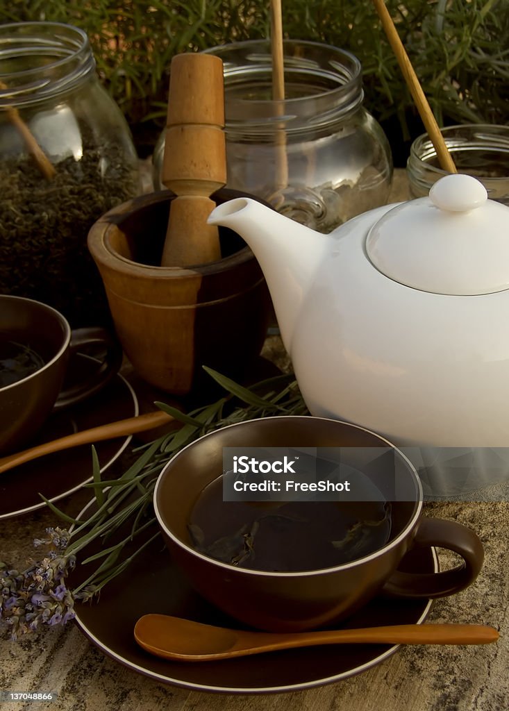 Herbal tea set - Lizenzfrei Braun Stock-Foto