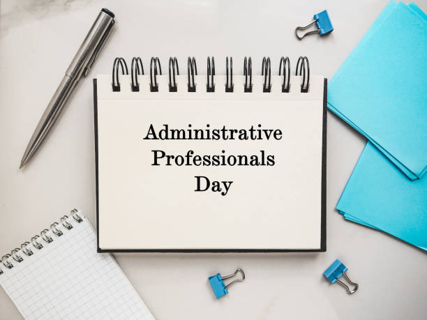 istock Happy Administrative Professionals Day. Greeting Card. Close-up 1370492418