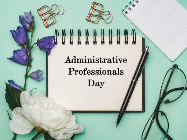 istock Happy Administrative Professionals Day. Greeting Card. Close-up 1370492501