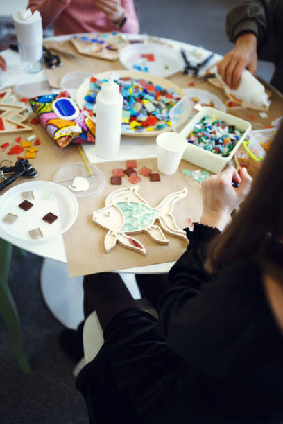 istock The process of creating a fish from a mosaic. 1370497128