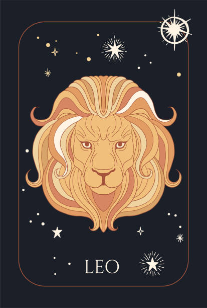 Lion Head Zodiac Sign Leo Stock Illustration - Download Image Now -  Astrology Sign, Lion - Feline, Leo - iStock