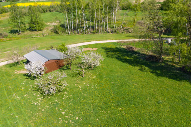 istock Spring landscape in the Taunus from above 1370498915