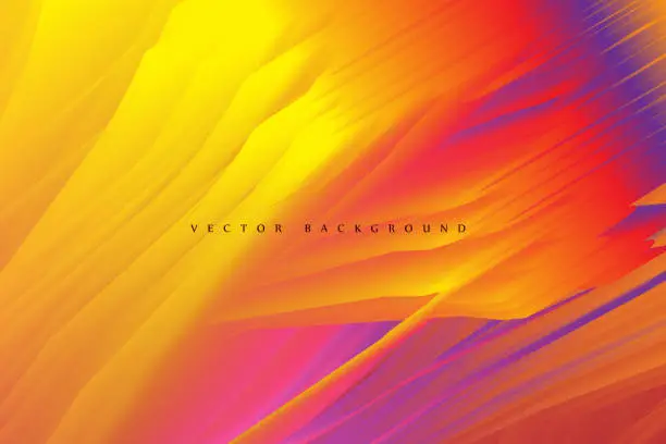 Vector illustration of Abstract background with dynamic effect. Trendy gradients.