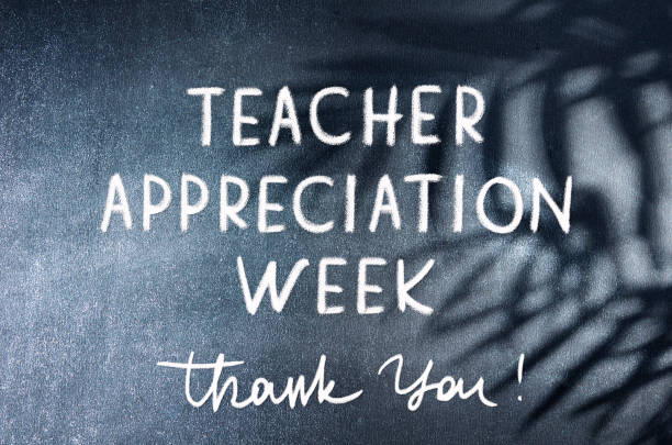 School chalk board with text \