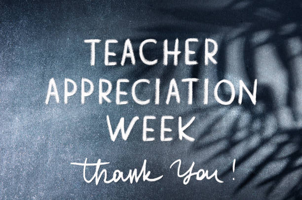 Teacher Appreciation Week school banner. stock photo