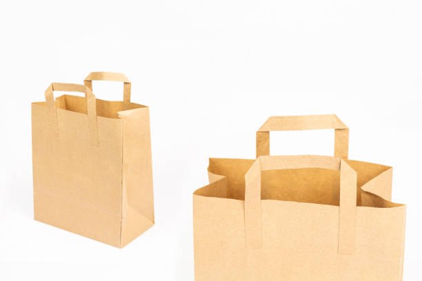 istock kraft shopping package on a white background 1370502873