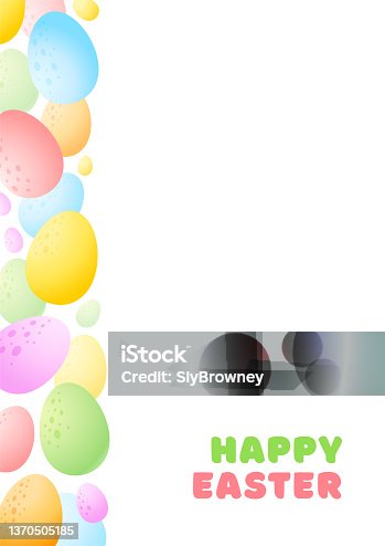 istock Happy Easter greeting card 1370505185