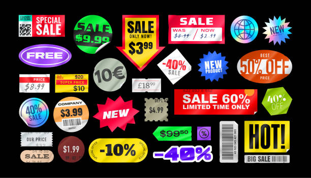 Sticker pack. Price stickers. Peeled Paper Stickers. Price Tag. Isolated on black backgroundSticker pack. Price stickers. Peeled Paper Stickers. Price Tag. Isolated on black background Sticker pack. Price stickers. Peeled Paper Stickers. Price Tag. Isolated on black background price label stock illustrations