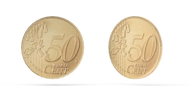 50 евроцентов монет - 50 euro cent стоковые фото и изображения