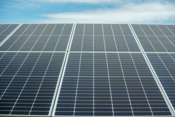 istock Solar panels generating green energy 1370511068