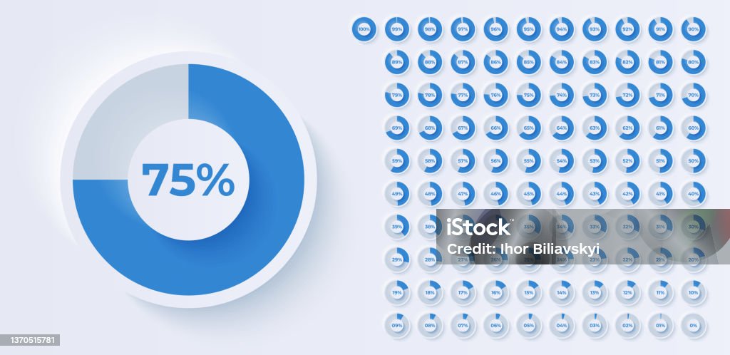 Loading Indicator Progress Bar Percentage Meter Ui User Interface ...