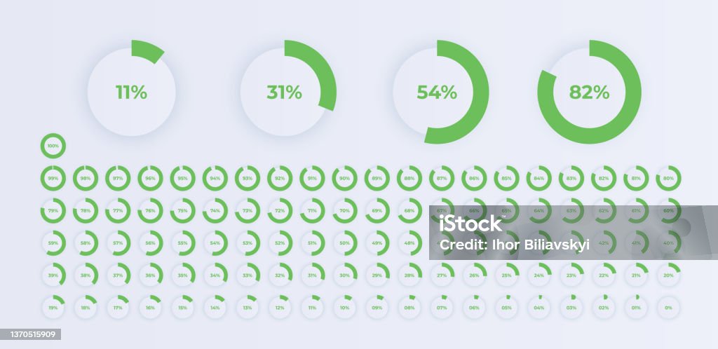 Loading Indicator Progress Bar Percentage Meter Ui User Interface ...